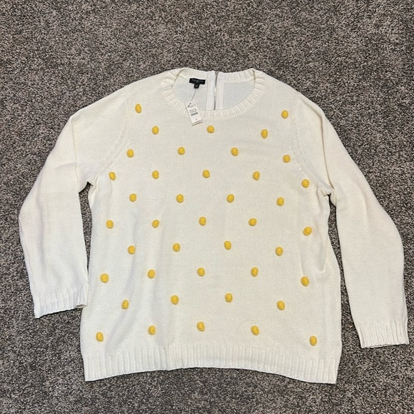 Talbots Sweaters - Talbots NWT Pom Pom Sweater Size 2X
